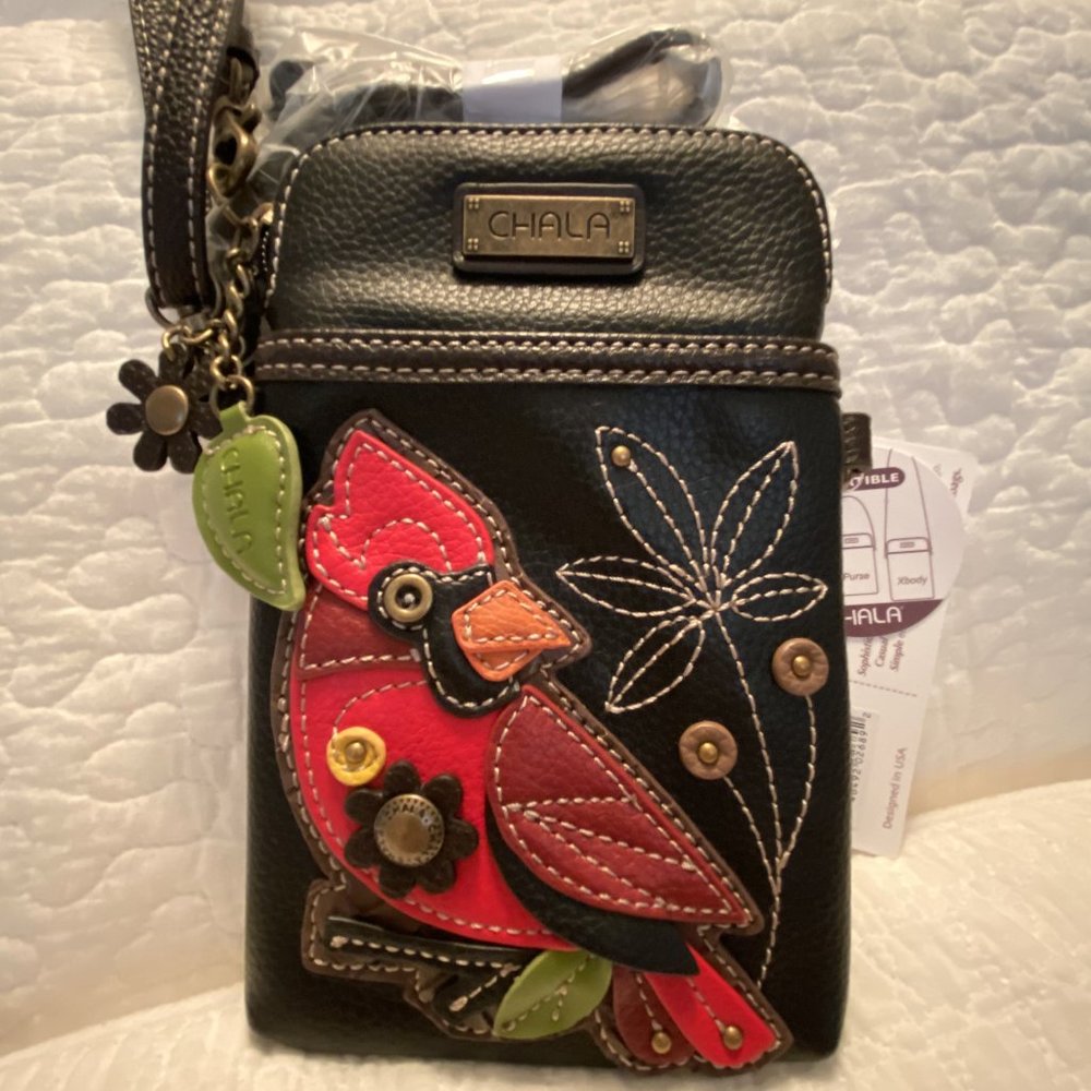 CHALA NWT Handbag with CARDINAL crossbody